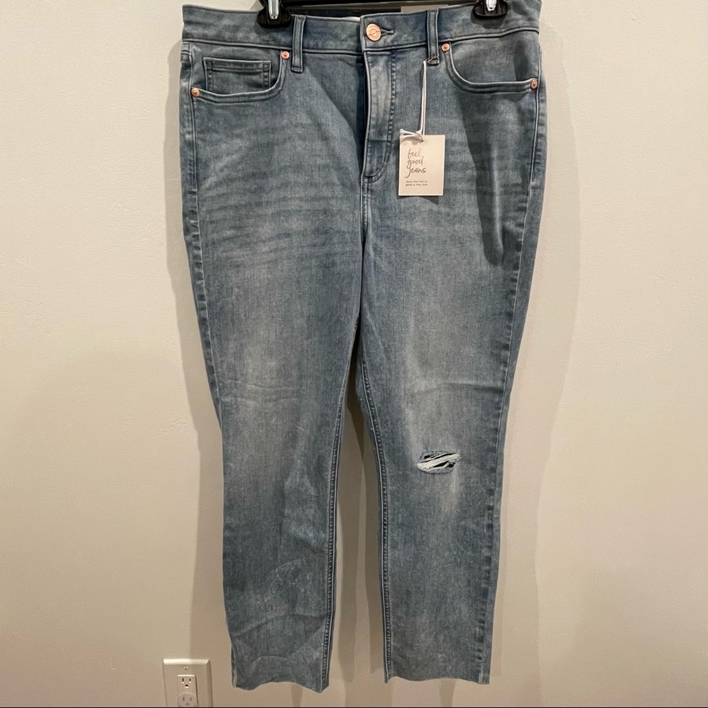 LAUREN CONRAD SKINNY CROP JEANS